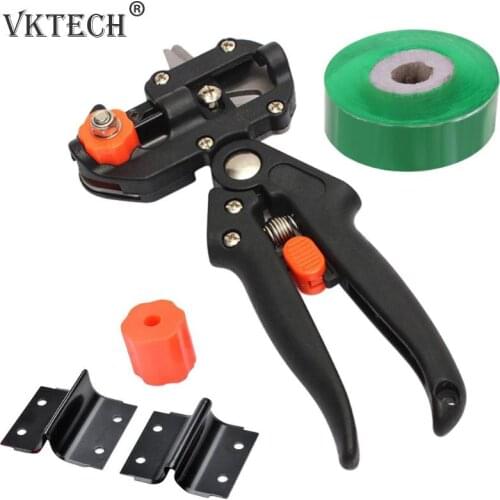 Garden Tools Grafting Pruner Chopper Vaccination Cutting Tree Plant Shears Scissor and 2/2.5/3cm Graft Film Tape Dropshipping