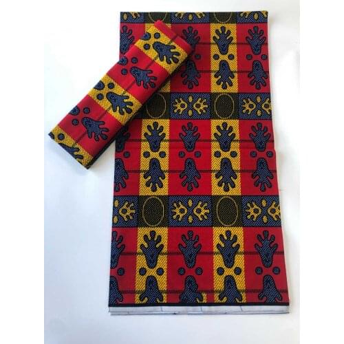 Newest veritable wax guaranteed real wax high quality pagne wax 6yard african ankara sewing fabric for wedding dress hot