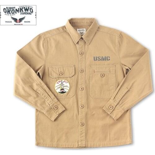 Autumn OKONKWO Vietnam Military Uniform Long-sleeved Shirt Outdoor Climbing Boxing Combat Tactical Military Mens Canvas Tops
