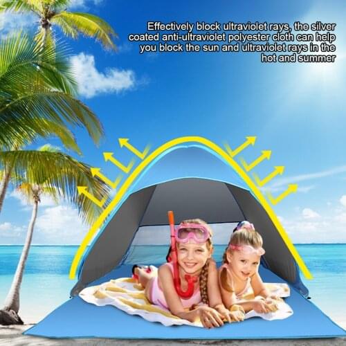 Tent Outdoor Portable Tent Automatic Pop-Up Waterproof/Windproof Cabana for Camping Beach for Sun Shelter,Travelling,Hiking