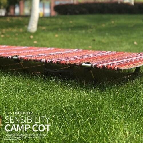 Portable Folding Bed Outdoor Camping Aluminum Alloy Single Noon Break Hospital Escort Army Hunting Simple Trekking Camp Cot