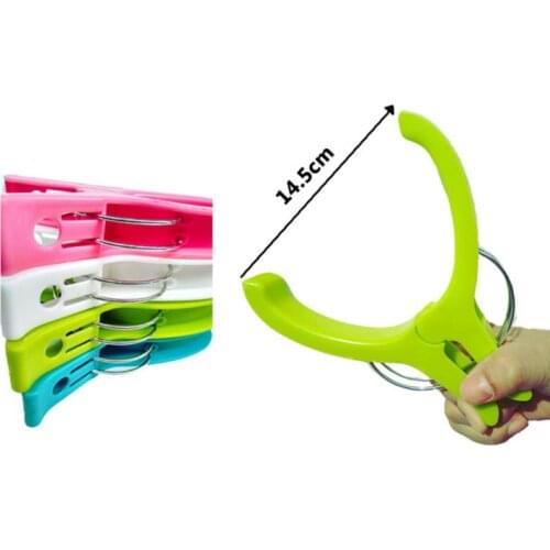 1pcs Large Bright Colour Plastic beach towel clip Pegs Clips To Sunbed Quilt decorative clothespins clothes pegs dropshipping