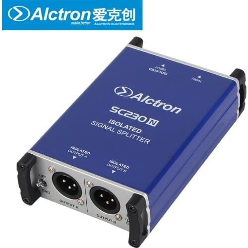 Alctron SC230N isolated signal splitter microphone splitter with double xlr outputs