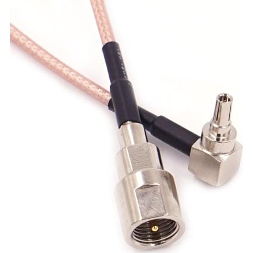 RG316 FME Male plug to CRC9 plug angle male connector splitter