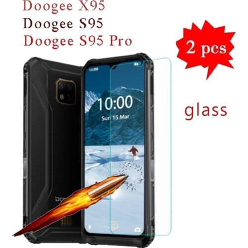2Pcs Tempered Glass For Doogee X95 S95 Screen Protector Explosion-proof LCD Film Cover for Doogee S95 Pro S95Pro Glass