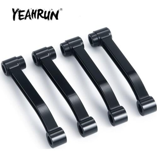 YEAHRUN Black Aluminum Radius Arms Adjustable Lower Link Kit for Tamiya 1/14 Tractor Truck Car Model Upgrade Parts