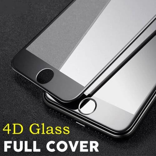 0.23mm 4D 9H Full Cover Tempered Glass for iPhone 12 11 Pro XS Max X XR Premium Screen Protector Film for iPhone 8 7 6 6s Plus