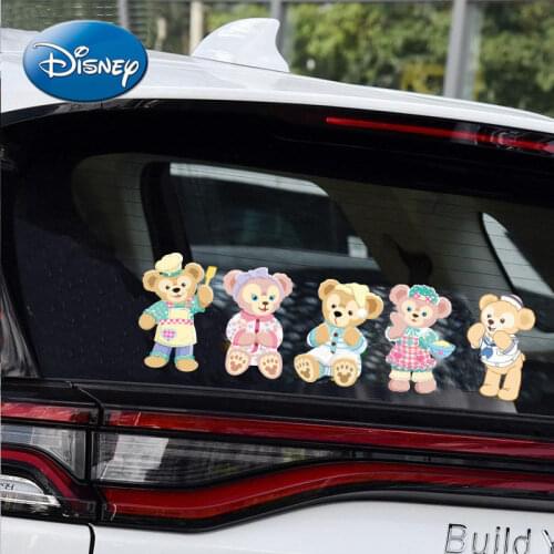Disney Personality Cute Cartoon Duffy Bear Xing Dailu Anti-scratch Car Window Rearview Mirror Creative Cartoon Car Sticker