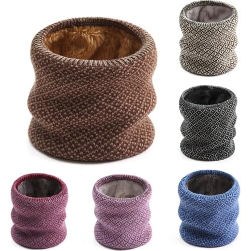 Winter Neck Scarf Men Women Cycling Outdoor Warm Ring Scarves Thick Fur Plus Bandana Riding Camping Activities Multi Function