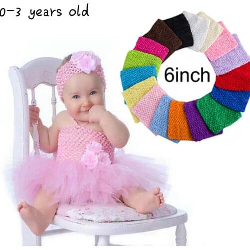 1pc 15cm*15cm Crochet Tutu Top Tube Top 6inch Crochet Headband Tutu Chest Wrap Tutu Tops for DIY Tutu Baby Fabric Dress Supplies