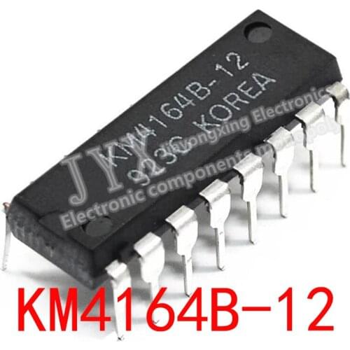 10PCS 4164 KM4164B KM4164B-10 KM4164B-12 KM4164B-15 DIP16 KM4164 64K X 1BIT DYNAMIC RAM WITH PAGE MODE New original 100% quality