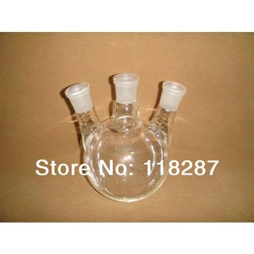 1000ml,24/29,3-neck,Flat Bottom Glass Flask ,Three necks,Lab Boiling Flasks,Lab flask