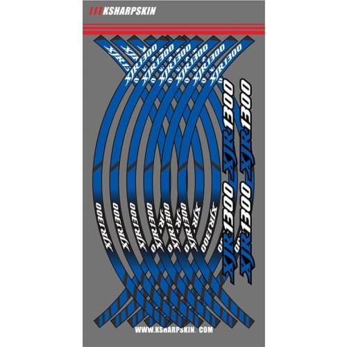 12 X Motorcycle Styling Wheel Hub Tire Reflective Sticker moto Car Decorative Stripe Decal For YAMAHA XJR1300 XJR 1300