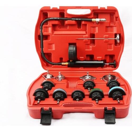 14 Pcs Car Water Tank Leak Detector Auto Cooling System Radiator Pressure Tester Car Repair Tools
