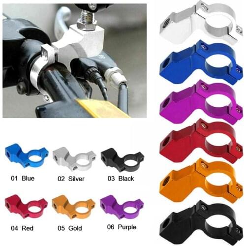 2pcs Universal Motorcycle Bike ATV rear View Mirror Bracket Mount Adapter Holder Clamp Screw CNC Aluminum 22mm 7/8" Handlebar