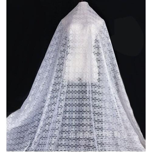 2020 Delicate Striped Embroidery Net Lace Fabric For dress Cloth African French Tulle Lace For Wedding Garment Accessories