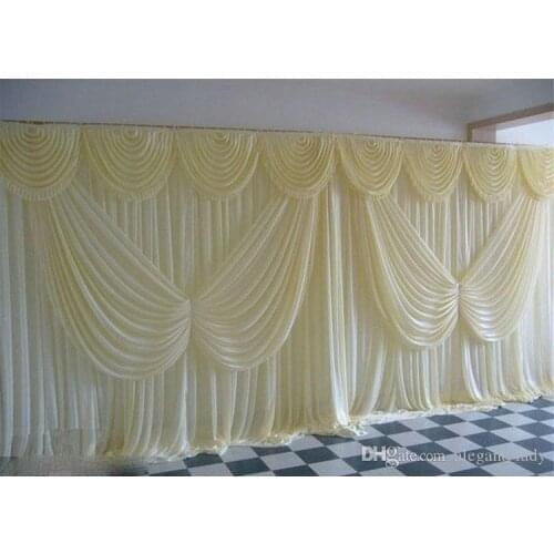 2020 Wedding Backdrop Curtain Angle Wings Sequined Cheap Wedding Decorations 6m*3m Cloth Background Scene Wedding Decor Supplies