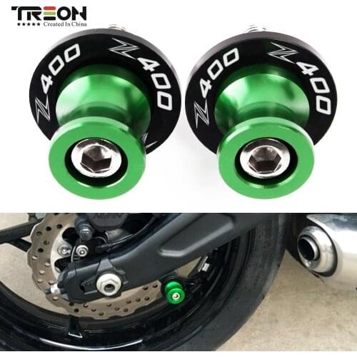 8MM For Kawasaki Z400 Z 400 2018 2019 2020 Motorcycle CNC Swingarm Spools Slider Swingarm Stand Accessories Side Swing arm Pad