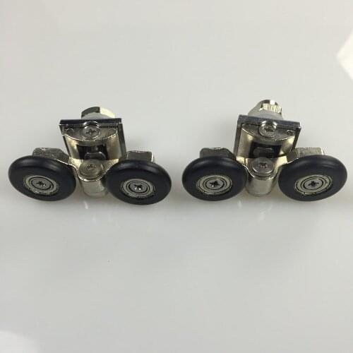 8 Pcs High Quality sliding closets doors roller with double wheels pulley metal