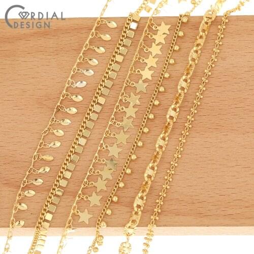 Cordial Design DIY Accessories/Hand Made/Copper Chain/Bracelets Making/Chains For Necklaces/Jewelry Findings & Components