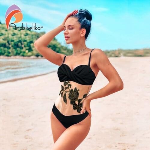 Andzhelika Swimwear With Mesh