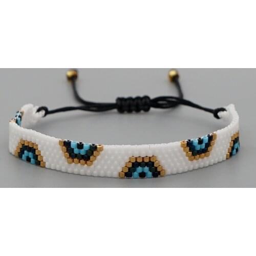 Go2boho Lucky Evil Eye Bracelet Inspired Jewelry Miyuki Beaded Bracelets For Women Unique Ins Jewellery Turkish Eye Pulseras
