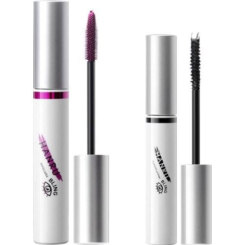 Color Mascara Thick Waterproof Long Curly Durable Volume Quick Dry Curl Eyelashes MakeUp Black Smudge Proof Cosmetics