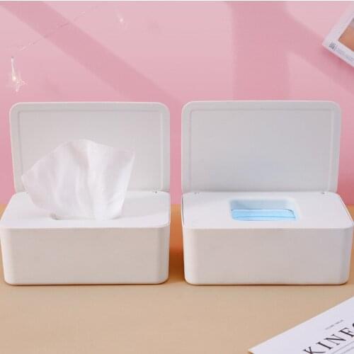 Wet Tissue Box Desktop Seal Baby Wipes Paper Storage Box Dispenser Holder Household Plastic Dust-proof With Lid Bathroom Kitchen