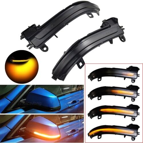 2PCS For BMW F20 F21 F22 F33 F34 X1 E84 F36 F87 M2 1 2 3 4 Series Dynamic Blinker Turn Signal LED Mirror Light