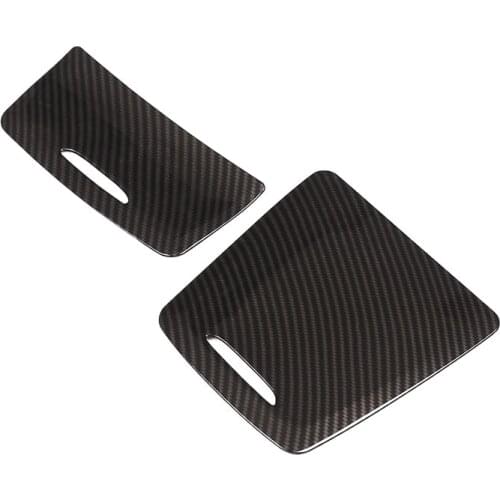 For Mercedes Benz CLA GLA A Class W117 W176 A180 2014-2017 2 Pcs ABS Center Storage Box Panel Trim Ashtray Cover Car Stickers