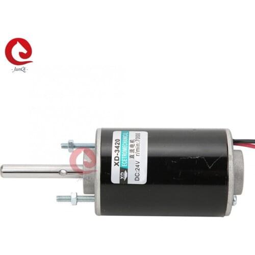 Long Shaft 3420 Permanent Magnet Motor, 12V 3500rpm and 24V 7000rpm 30W Adjustable Reversing Motor , DIY Tools Parts