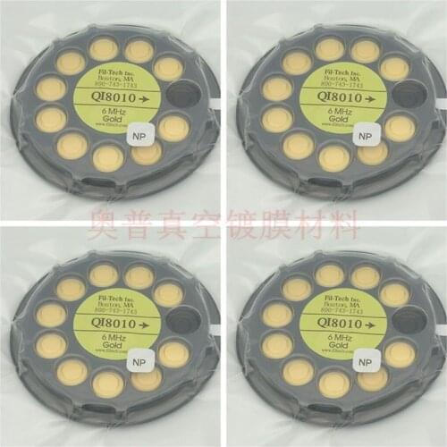 Gold Plated quartz wafer / 6 Mhz wafer QI8010 double-sided