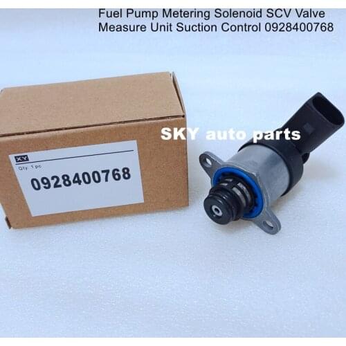 Fuel Pump Metering Solenoid SCV Valve Measure Unit Suction Control 0928400768 (2 pcs)
