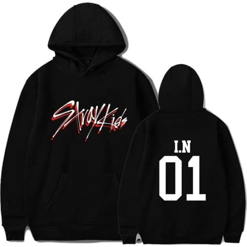 Kpop Stray Kids Hoodies Women Men Harajuku Hip Hop Sweatshirt Streetwear Hoodie Straykids All Member Name Printed Fleece Clothes