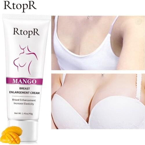 40g RtopR Mango Breast Enlargement Cream Elasticity Tightening Lifting Firming Bust Massage Cream Help Grow Up Breast Size