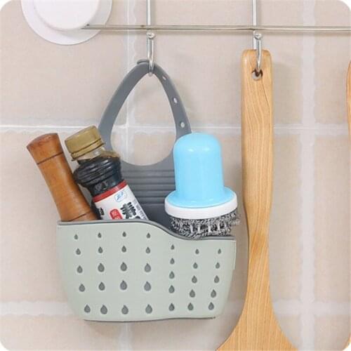 Kitchen Baskets Suction Cup Sink Shelf Soap Sponge Drain Rack Kitchen Sucker Type Storage Organizer Case Basket Laundry Use