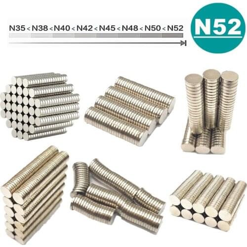 Hall sensor magnet N52 6x1 6x1.5 6x2 6x3 6x4 6x5 8x1 8x1.5 8x2 8x3 8x4 8x8 mm Magnet Neodymium Magnet NEW Art Craft Connection