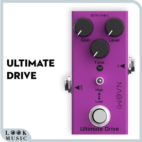 Mini Single Ultimate Drive Effect Pedal DC 9V True Bypass For Electric / Acoustic Electric Guitar Effect Pedal