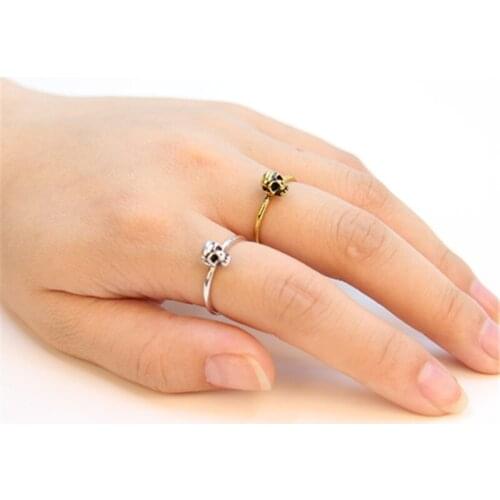 Fashion a single skull rings, antique style of rings for women
