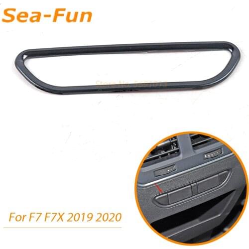 For Haval F7 F7X 2019 2020 Armrest Rear Seat Heating Switch Button Trim Cover Decoration Frame Interior Car Styling Accessories