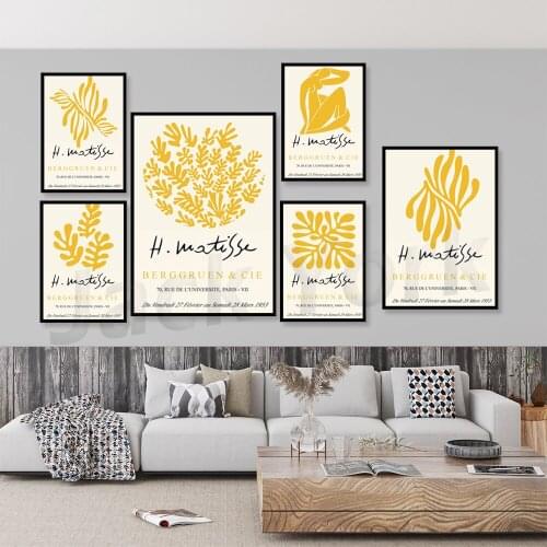 Matisse Print Printable Wall Art, Matisse Exhibition Poster Minimalist, Woman Matisse, Matisse Leaf Art, Gallery Wall Set