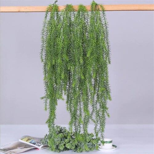New Artificial grass vine wall hanging rattan for home garden decor party wedding deocration greenery fake plant