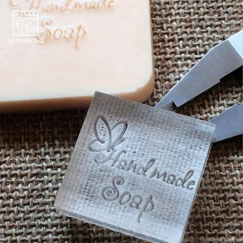Soap Seal Stamp for Natural Handmade Soap Butterfly Pattern Acrylic Mold Chapter