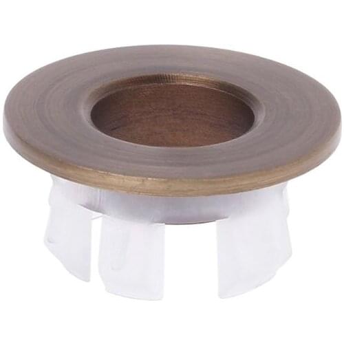 Bathroom Basin Sink Overflow Cover Six-foot Round Insert Chrome Ring Hole Cap