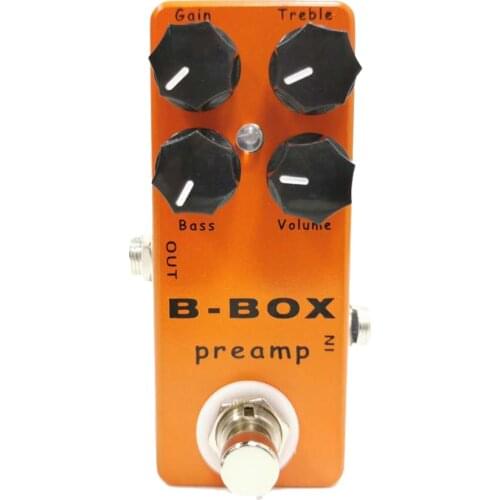 MOSKY B-Box Electric Guitar Preamp Overdrive Effect Pedal True Bypass Full Metal Shell Guitar Parts & Accessories