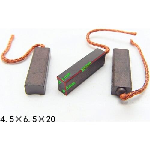 Generator Regulator Carbon Brush for VW Polo Sagitar Magotan Buick GL8 Regal Chery BYD Great Wall (Size:4.5*6.5*20mm)