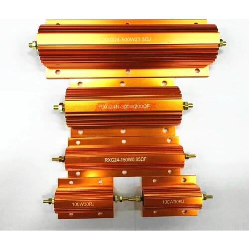 RX24 Power Gold Aluminum Shell Resistance RX24 500W 44X72X200mm