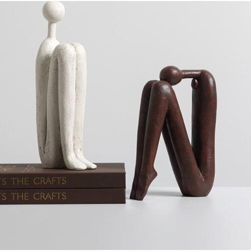 Nordic Abstract Portrait Resin Ornaments Study Room Store Club Furnishing Crafts Home Livingroom Desktop Sculpture Decoration