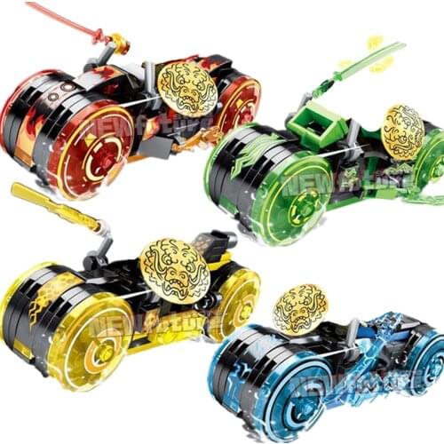 New 2021 Series TRONS Legacy Light Motorcycle Motor Cycles Kai Season 13 14 Building Blocks Classic Model Sets Bricks Kits