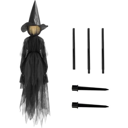 R7RC Halloween Decorations Outdoor Large Light Up Holding Hands Screaming Witches